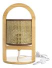 Abajur de Madeira Luminária de Mesa Iluminação Sala Quarto Decoração