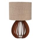 Abajur De Madeira Rustico Luminaria De Mesa Quarto, Sala