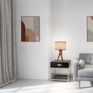 Abajur de Mesa Alto Padrão Paris Com Cúpula de Palha Abajur de Mesa Alto Padrão Paris Com Cúpula de Palha