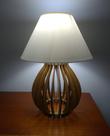 Abajur de mesa bolinha marrom