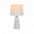 Abajur de mesa branco com cúpula em linho branco 25x43 cm 1E27 bivolt DCT00536 - Sindora