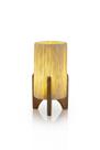 Abajur De Mesa Madeira Com Cúpula Em Fio Estilo Boho Luz Aconchegante