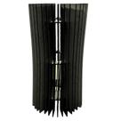 Abajur de Mesa Monalisa Kit com 2 Preto Bivolt 100W Madeira MDF Lenobre
