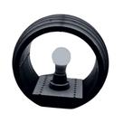 Abajur de Mesa Santorini em Mdf Preto com Cabo 1m e Bocal E-27 Lenobre