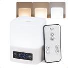 Abajur De Mesa Touch Luminária Led Recarregável Com Relógio Abajur De Mesa Touch Luminária Led Recarregável Com Relógio