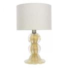 Abajur de Murano Siena Base 23cm Topázio Com Ouro