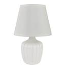 Abajur de Quarto Branco Com Cúpula - Luminária de Mesa