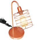 Abajur de Quarto Luminária Industrial Aramado Chochin Cobre