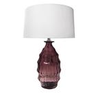 Abajur Decorativo Cristal Violeta Formosa Todo Ondulado