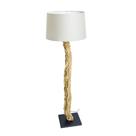 Abajur Decorativo Madeira Rustico Galho Base Preta Cúpula Abajur Decorativo Madeira Rustico Galho Base Preta Cúpula