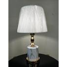 Abajur Decorativo Redondo Metal Design Moderno Cupula Tecido