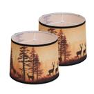 Abajur DOLOOTA 29x33x25 cm Grande com estampa de veado, conjunto de 2