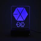Abajur e Luminária EXO de Acrílico com LED Azul