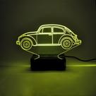 Abajur e Luminária Fusca de Acrílico Com LED Amarelo Abajur e Luminária Fusca de Acrílico Com LED Amarelo