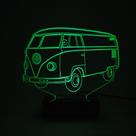 Abajur e Luminária Perua Kombi de Acrílico Com LED Verde