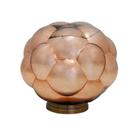 Abajur em Metal com Vidro Bubble Metálizado Cobre