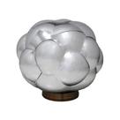 Abajur em Metal com Vidro Bubble Metálizado Prata