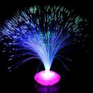 Abajur Enfeite De Mesa Fibra Optica Neon Festas Decoração - Brbrinq