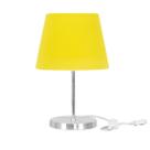 Abajur Eros Dome Amarelo Base Redonda