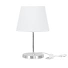 Abajur Eros Dome Branco Base Redonda