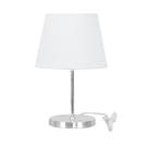 Abajur Eros Touch Dome Branco Base Redonda