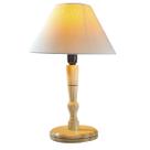 Abajur Farol com Cúpula de algodão cru