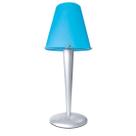 Abajur Finus 51cm Base E Cupula Em Polietileno E-27 Max 40w Azul