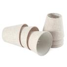 Abajur Fuloon Mini Linen Beige, pacote com 6, 9x13x14 cm
