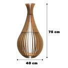 Abajur Grande de Chão GOTAS DE ORVALHO MDF Luminária -