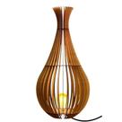 Abajur Grande De Chão Gotas De Orvalho Mdf Luminária -MDF 90x40cm