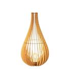 Abajur Grande De Chão Tulipa Mdf Luminária - MDF Cru