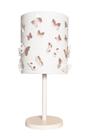 Abajur infantil borboletas duplo -base branca 20x41 -branco
