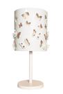 Abajur infantil borboletas duplo -base branca 20x41 - crú