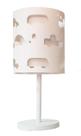 Abajur Infantil Carrinhos Base branca 20x41 Branco