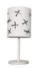 Abajur Infantil Infantil Aviões Cúpula 20x42 Cm Cinza Abajur Infantil Infantil Aviões Cúpula 20x42 Cm Cinza
