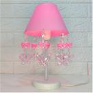 Abajur Infantil Luminária Decoração Quartinho de Bebê Menina Design Moderno Laços Rosa 17x30cm