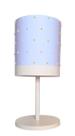 Abajur Infantil Pérolas - Base branca 20X41 azul bebê
