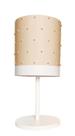 Abajur Infantil Pérolas - Base branca 20X41 cáqui