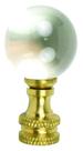 Abajur Jandorf Finial Glass Ball 4,8 cm em latão