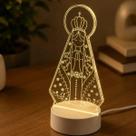 Abajur Led Acrílico Iluminado Nossa Senhora Aparecida 3 Tons DeLuz Luminaria Religiosa Jesus Abajur Led Acrílico Iluminado Nossa Senhora Aparecida 3 Tons DeLuz Luminaria Religiosa Jesus