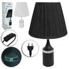 Abajur Luminária Com Cúpula E Base De Metal / Vidro Stil Decor Bivolt 43x25cm De Ø