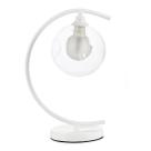Abajur Luminária De Mesa Aro Lua Harmony Base Redonda Branco