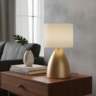 Abajur luminaria de Mesa Clássico Elegante Bojudo Dourado Com Cúpula Decoração Iluminação de Casa Sala Quarto Escritório