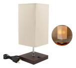 Abajur luminária de Mesa Quadrado de alumínio Com Interruptor e bivolt Com Cúpula algodão Ref 49 Abajur luminária de Mesa Quadrado de alumínio Com Interruptor e bivolt Com Cúpula algodão Ref 49