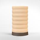Abajur Luminária de Mesa Redonda Moderno Com Interruptor Com Cúpula 3D Decorativa para Sala, Quarto, Escritório e Cabeceira De Cama Marrom Cupula Bege Abajur Luminária de Mesa Redonda Moderno Com Interruptor Com Cúpula 3D Decorativa para Sala, Quarto, Escritório e Cabeceira De Cama Marrom Cupula Bege