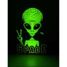Abajur Luminária Decoração Led 3d Alien Abajur Luminária Decoração Led 3d Alien