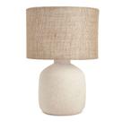 Abajur Luminária decorativa cerâmica e sisal mart Abajur Luminária decorativa cerâmica e sisal mart
