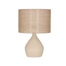 Abajur Luminária decorativa cerâmica e sisal mart