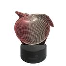 Abajur Luminária Decorativa Led 3D Maçã