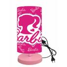 Abajur luminaria infantil quarto bebe 15x20 barbie logo